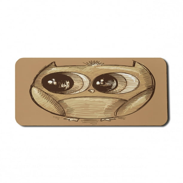 Mouse pad Small Computer Mouse pad with Personalized Mechanical owl Design Office Non-Slip Rubber Mousepad 